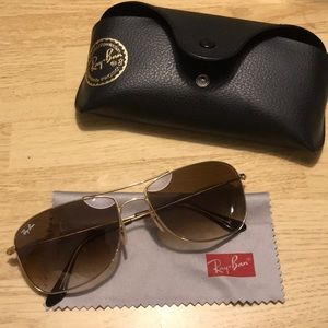 Rayban caravan sunglasses brown lens